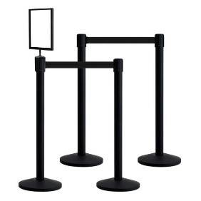 Crowd Control Stanchion W/Sign